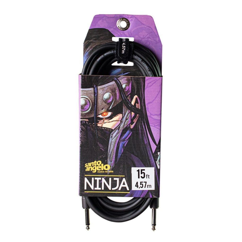 Cabo P10 X P10 Santo Angelo Ninja Guitarra Violão 0,91M - 3,05M - 4,57M - 9,15M