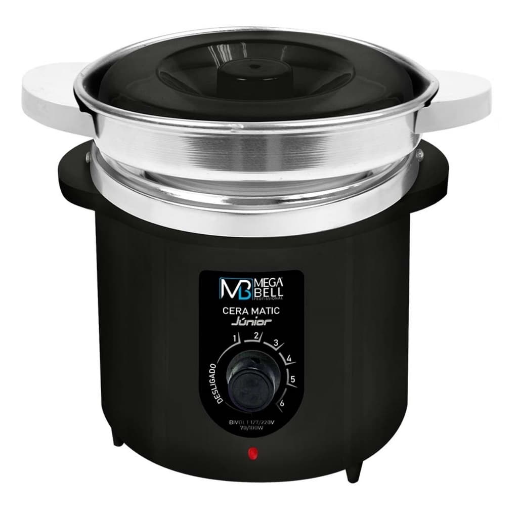 Panela Termocera para depilação Bivolt  Preta