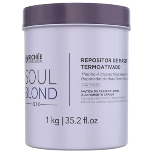 Richée Soul Blond Repositor De Massa Termo Ativado 1kg