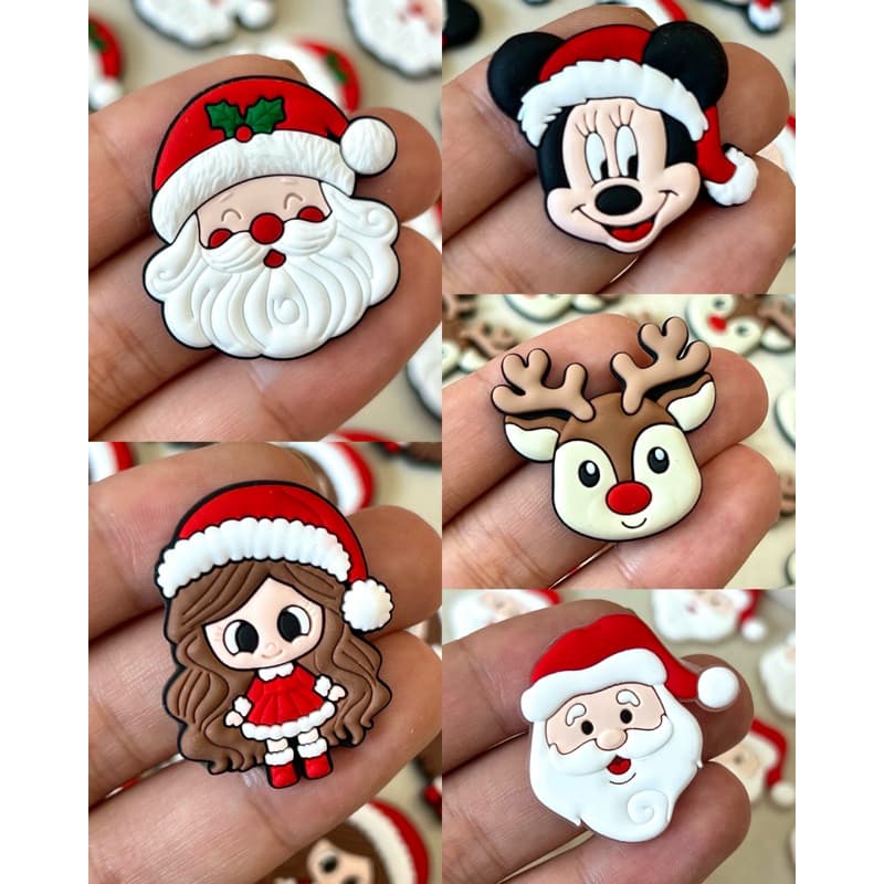 Aplique emborrachado Natal 10 unidades