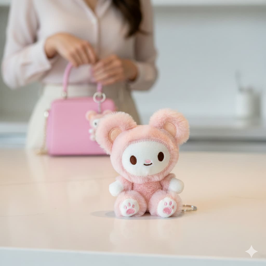 Chaveiro Pelúcia Hello Kitty Sanrio Charme Bolsa Mochila Fofo My Melody