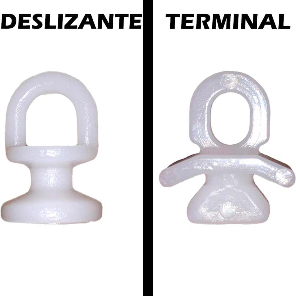 Conjunto Carrinho Deslizante Click Trilho Suíço Max 100 Peças +8 Terminais/Parada