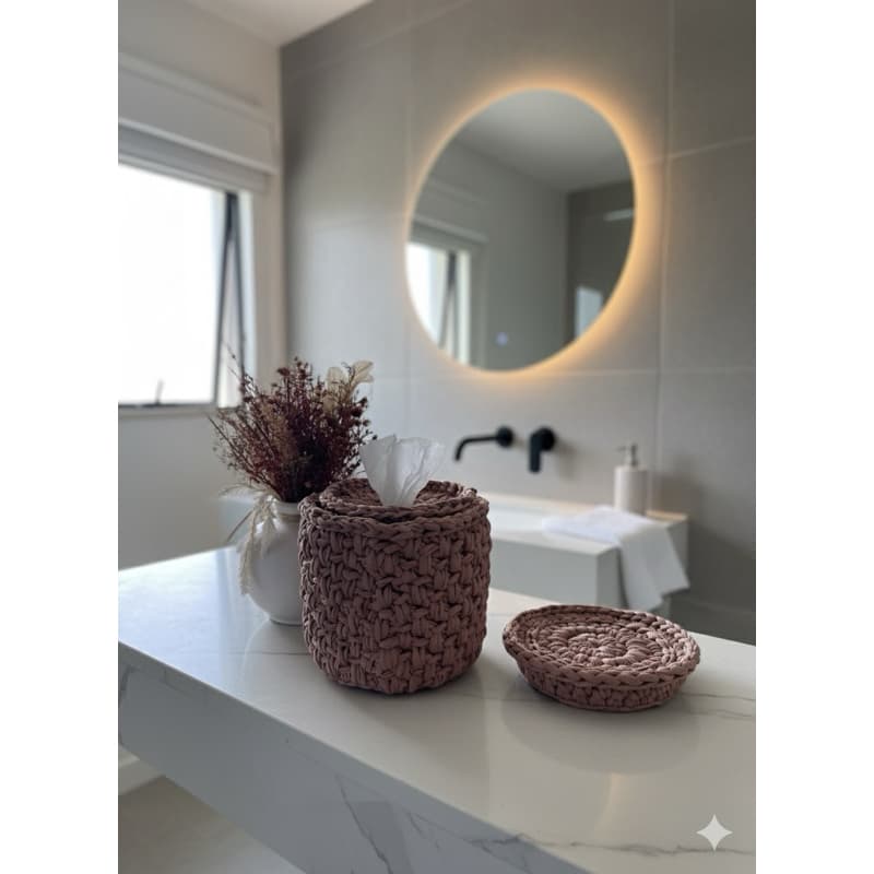 suporte luxo-portapapel higiênico-  organizador chic moderno
