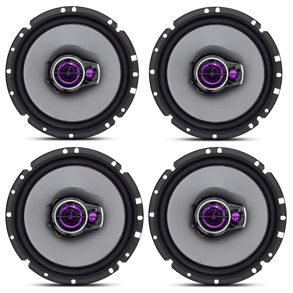 Jogo 4 Alto Falantes Pioneer 6 Pol Portas Dianteiras Traseiras Triaxial 200w Rms ( Kit Original / Garantia )