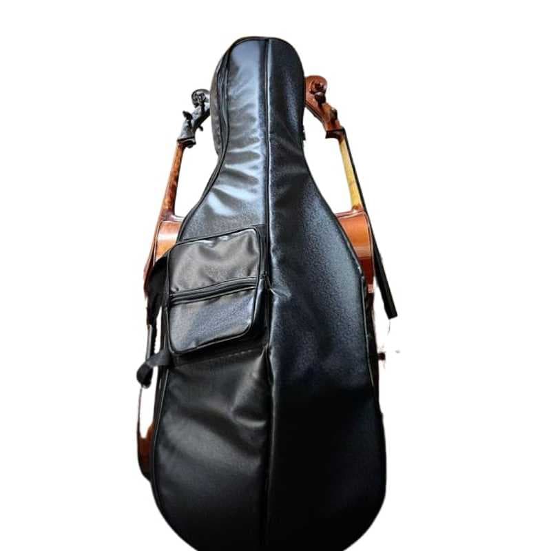 Semi case Violoncelo 4/4 Couro capota marítima acolchoado com pelúcia