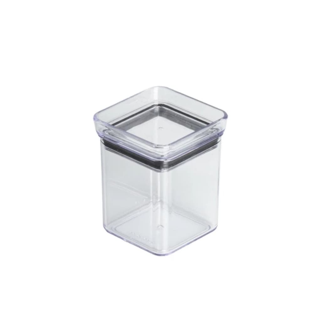Mini Pote Hermético Tempero Quadrado 180 ML 8x6,5x6,5 cm