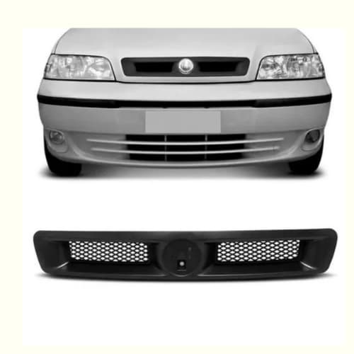 Grade Frontal Radiador Palio G2 Fire 2001 2002 2003 Preto