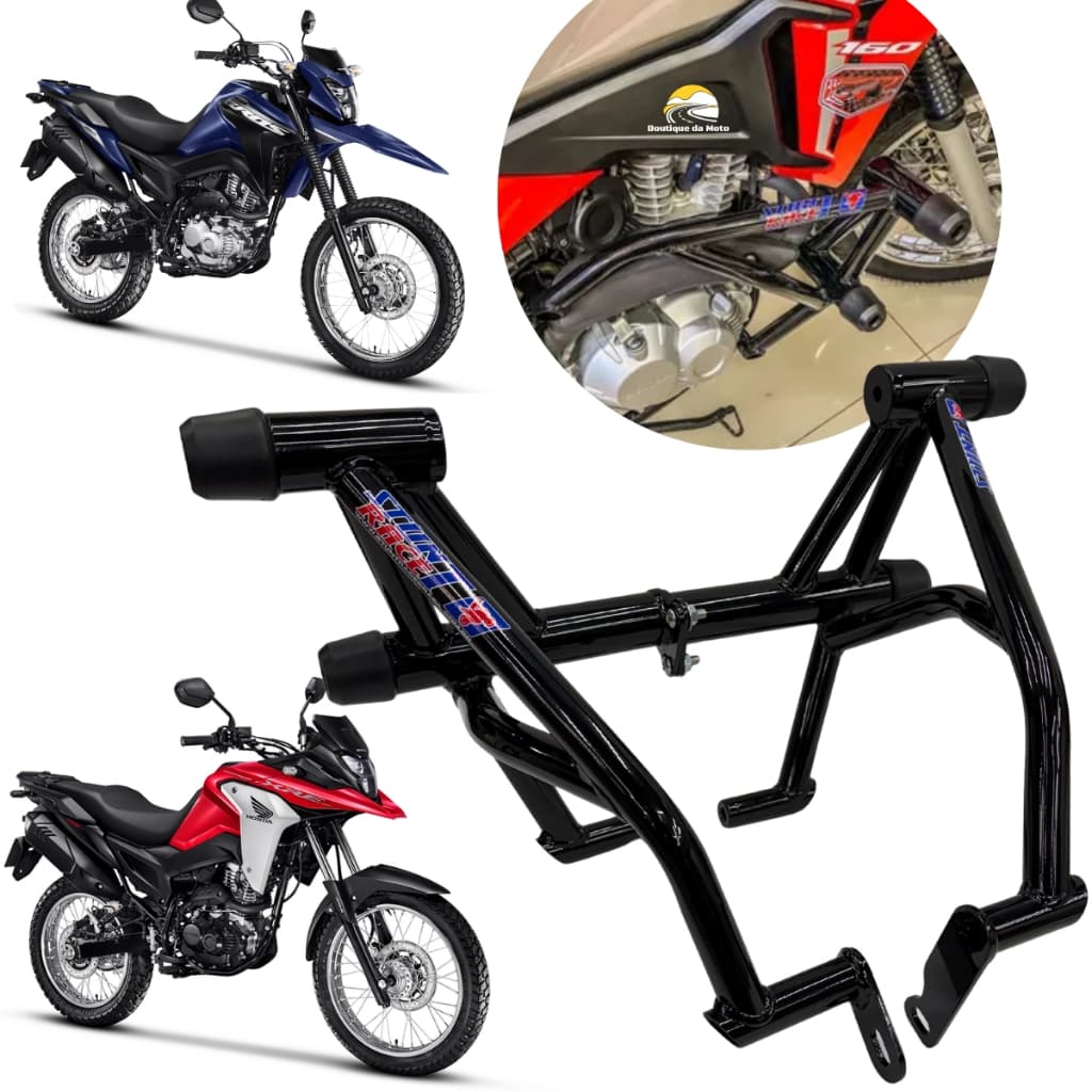 Protetor Stunt Race BROS 160 / XRE 190 Honda slider proteçao motor e carenagem Street Cage NXR 160 XRE-190