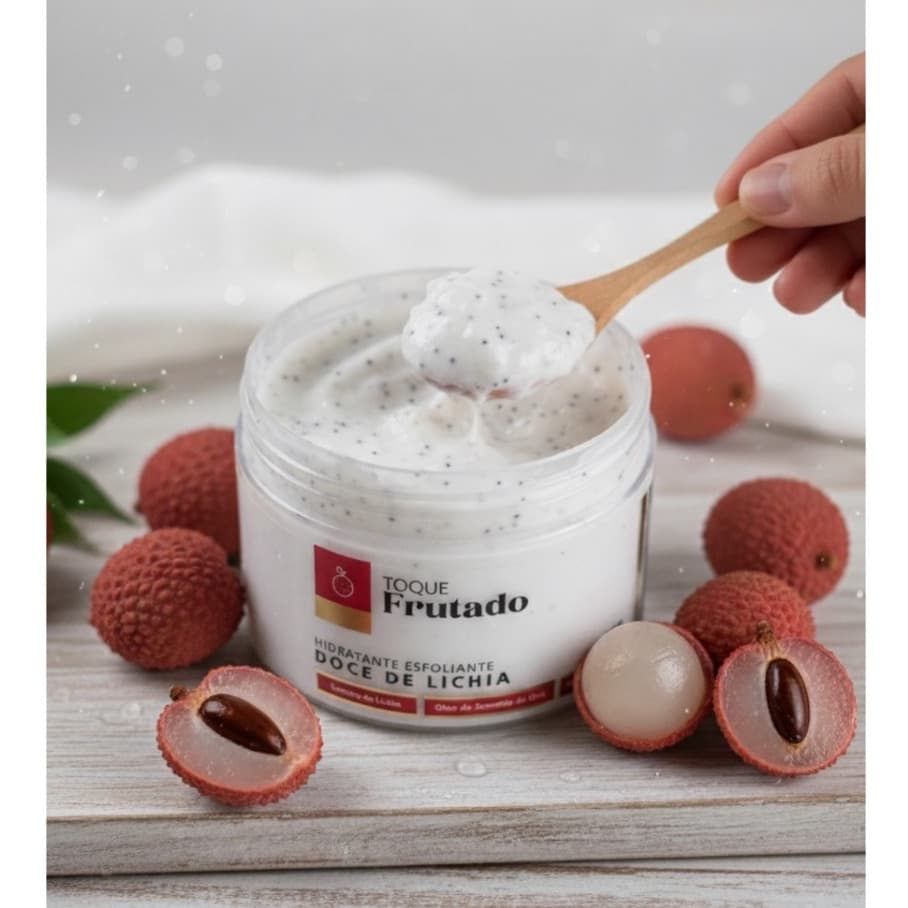 Esfoliante Hidratante Corpo e Rosto Toque Frutado CBB 300g - Estimula a Elasticidade da Pele