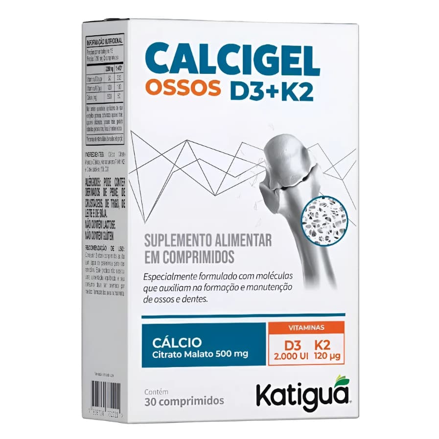Calcigel Ossos D3+K2 - Katiguá