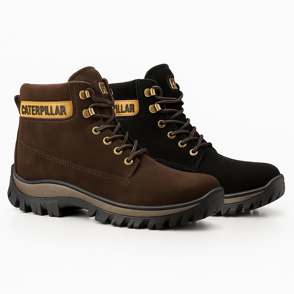BOTA BOTINA COTURNO ADVENTURE CAT COURO LEGITIMO
