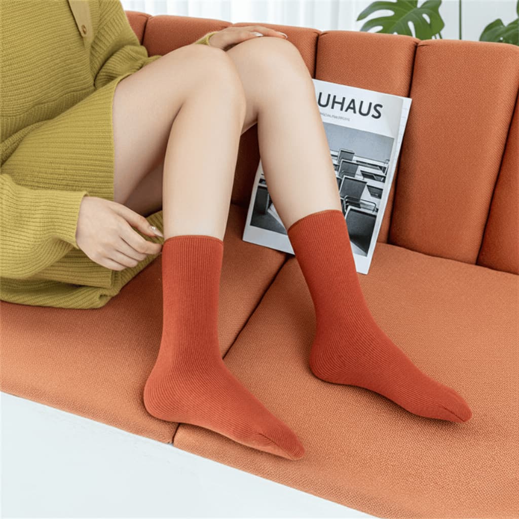 Meias Colorida Grossas Quentinhas Forradas Frio Neve Peluciada 1, 2, 3 ou 4 Pares