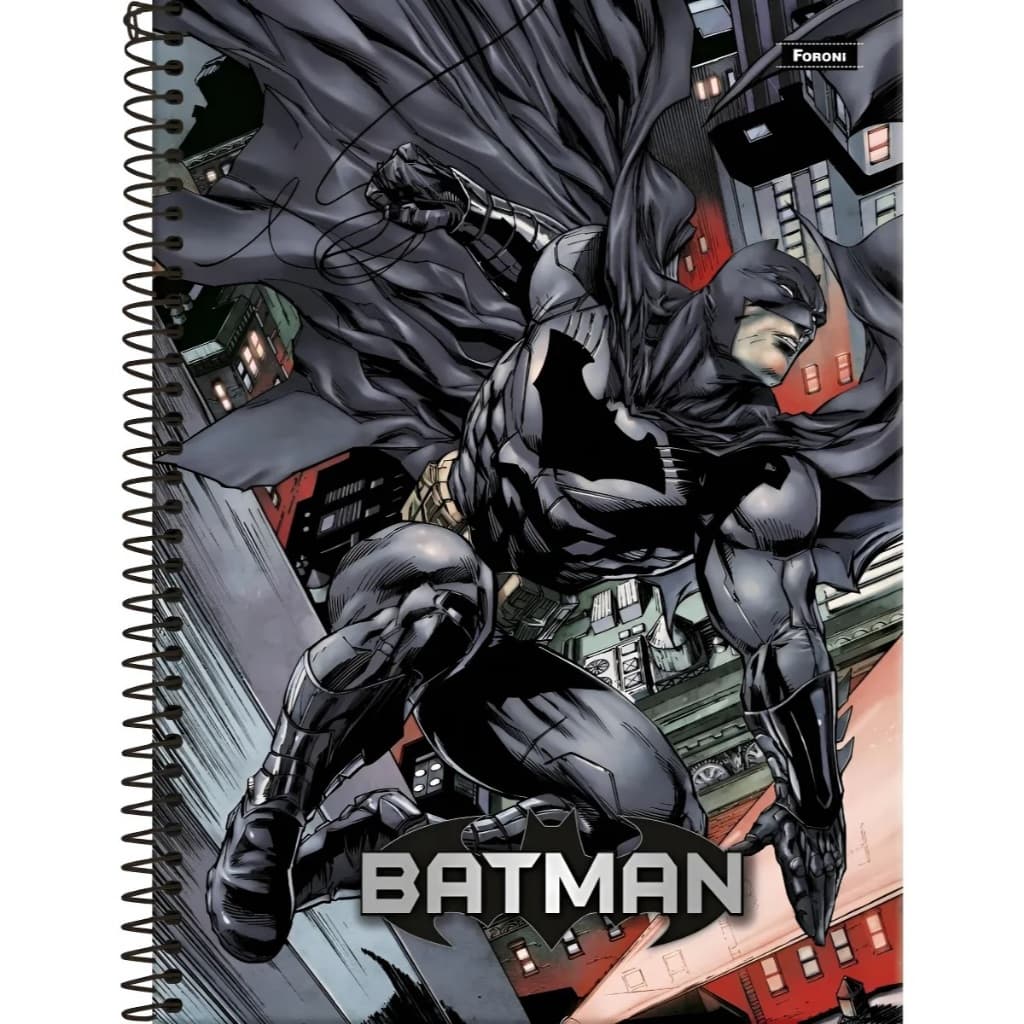 Caderno Universitário 10 Matérias Batman - Foroni