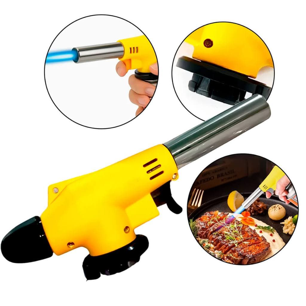 Maçarico Culinário Gourmet Recarregável – Cozinha, Confeitaria e Flambar