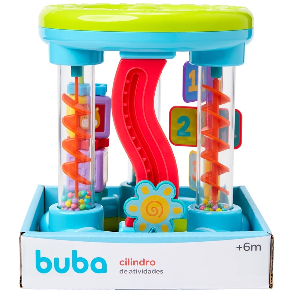 CILINDRO DE ATIVIDADES BRINQUEDO EDUCATIVO BUBA