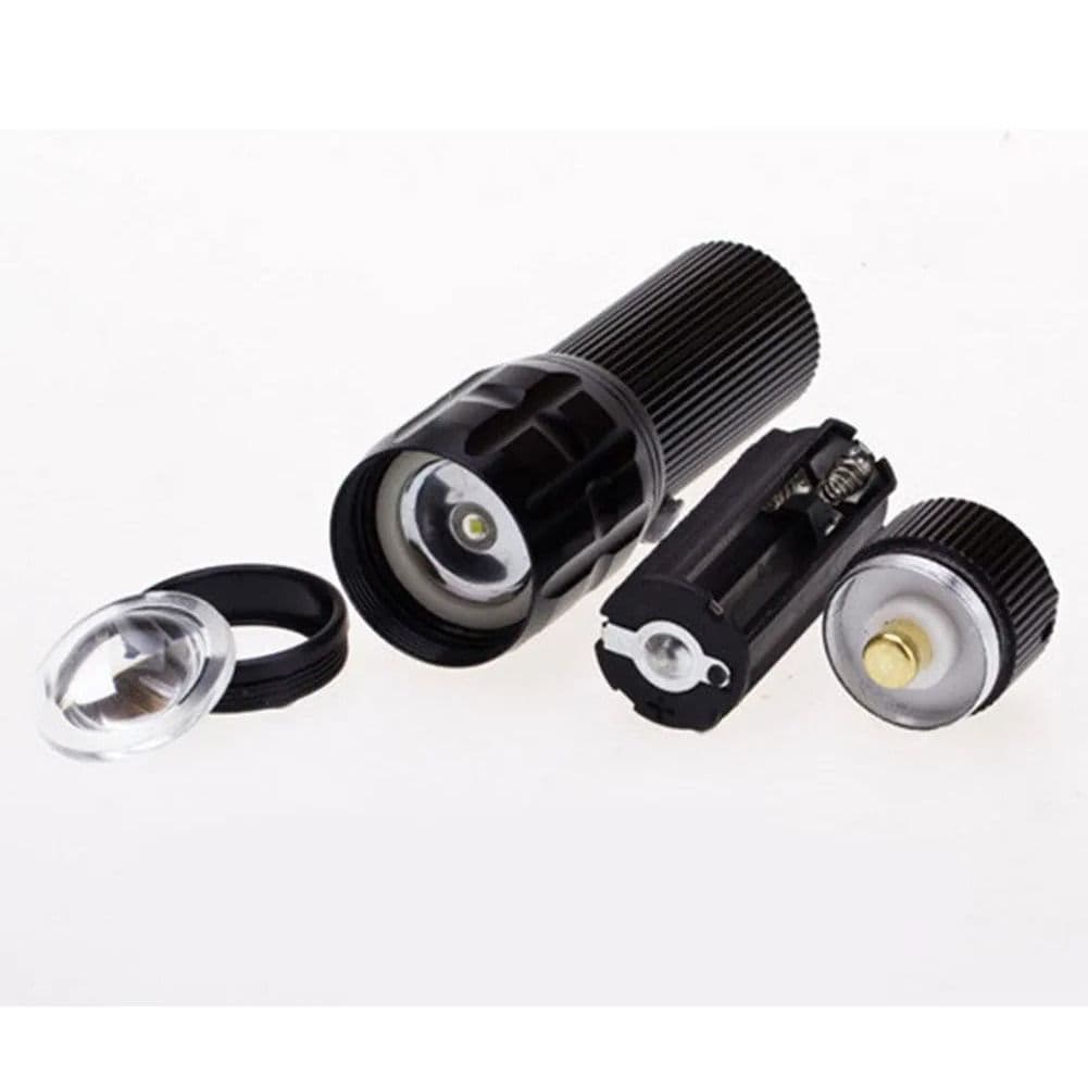 Lanterna De Led Com Zoom Ajustavel Pilha Luz Branco