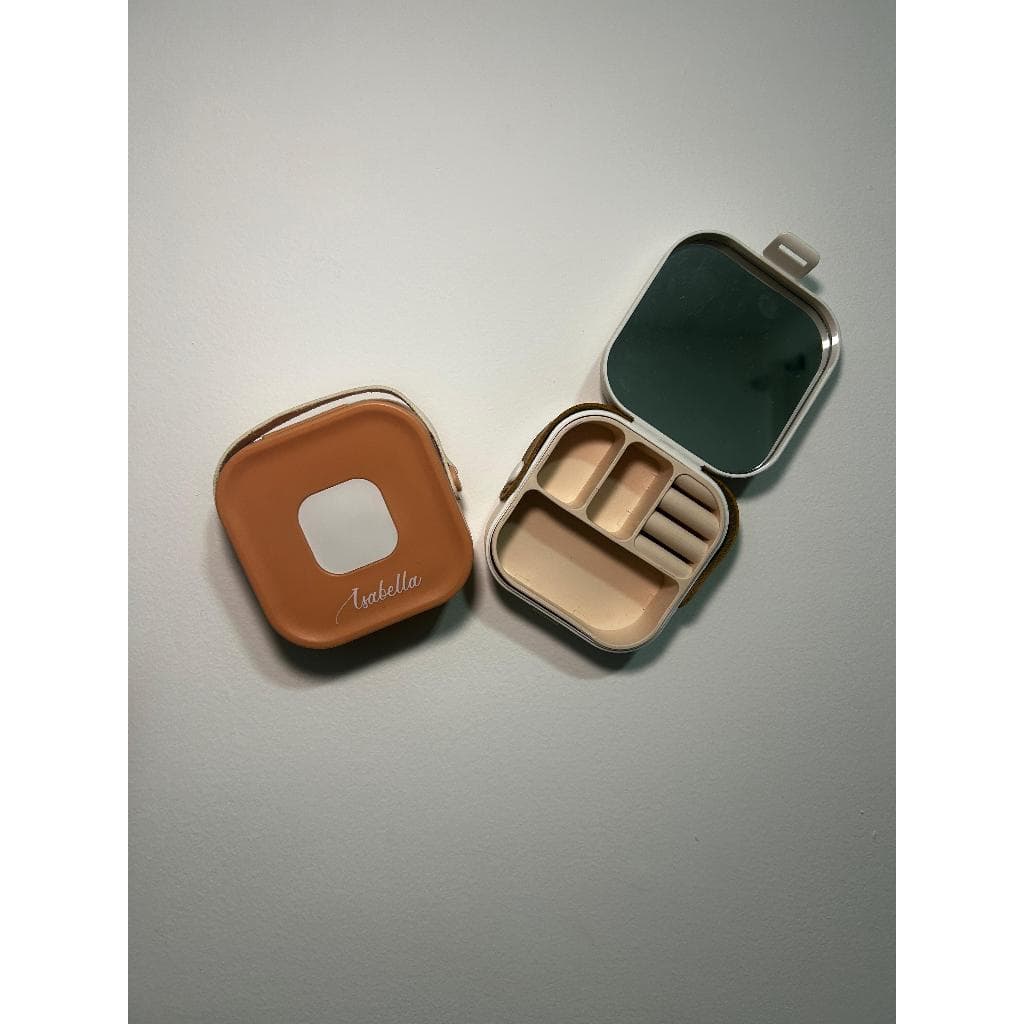 Porta Joia Com espelho Personalizado Nome/Logo/Frase
