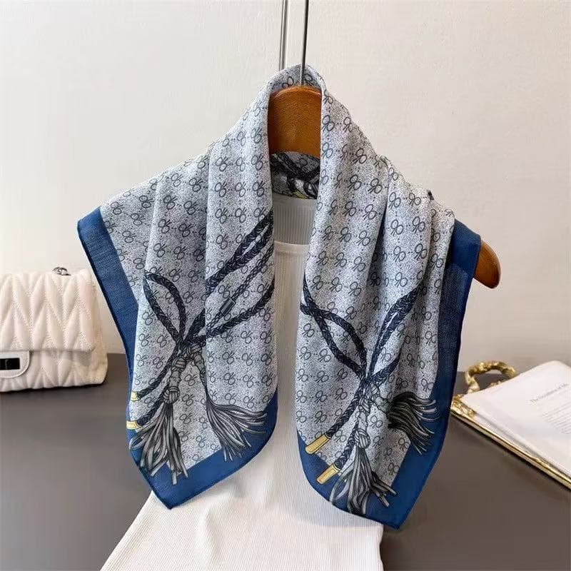 ✨ Lenço de Seda Premium – Elegância e Sofisticação em Cada Detalhe ✨ 70*70 LAÇO