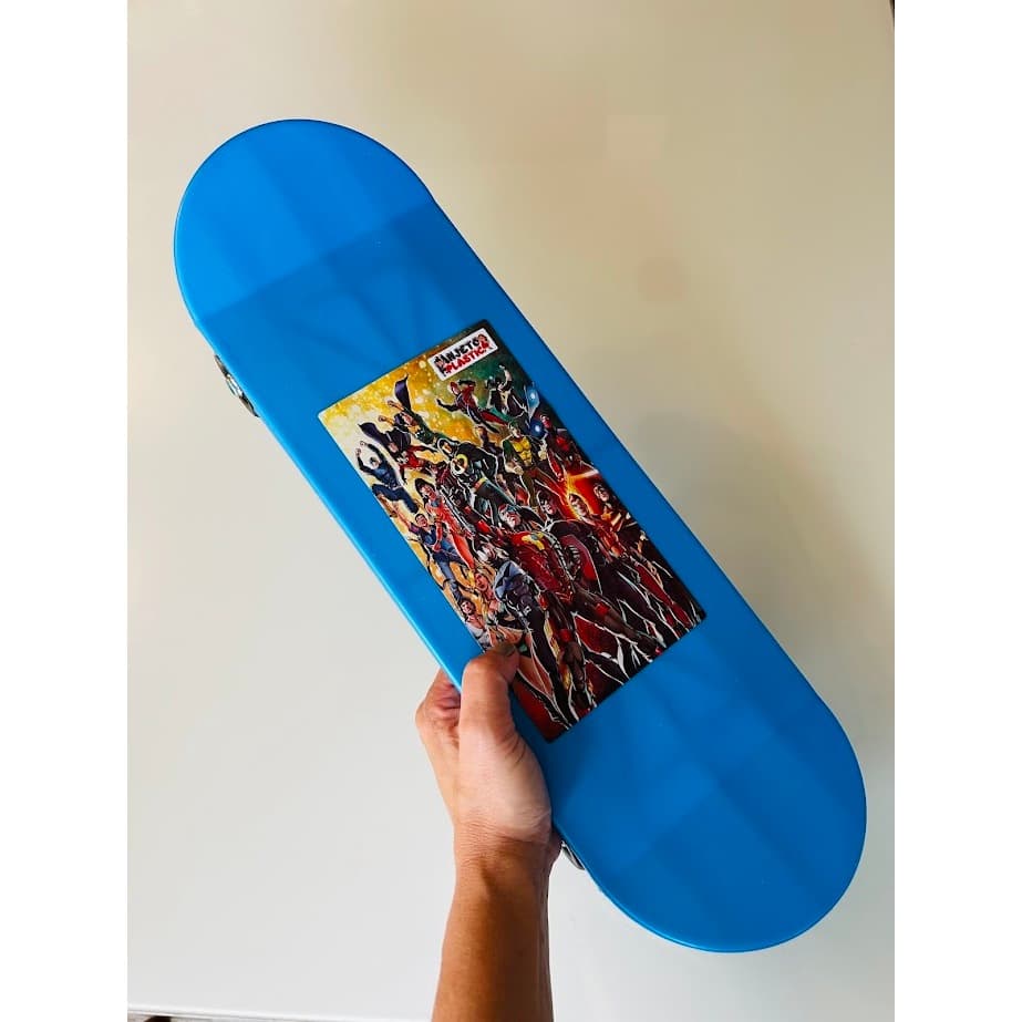 Skate de Plástico infantil Colorido Iniciante 46cm x15cm Presente Natal Dia das Crianças Aniversário