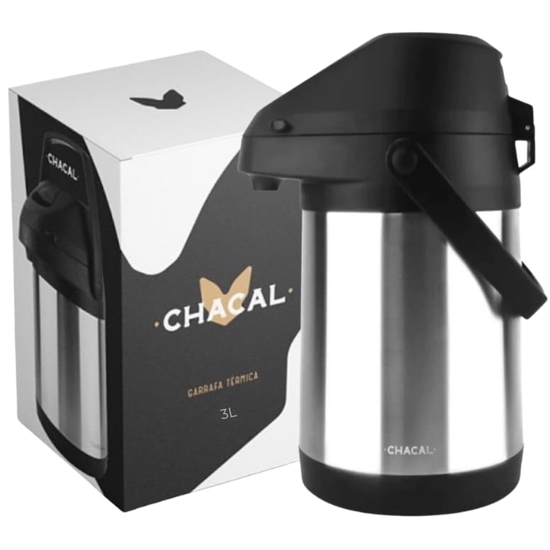Garrafa Térmica de Inox 3,0 Litro Chacal - Lançamento