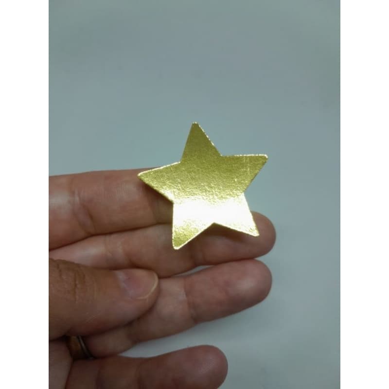 Estrela papel dourado ou glitter  tamanho 3,5cm decoração festa lembrancinha natal formatura copa futebol