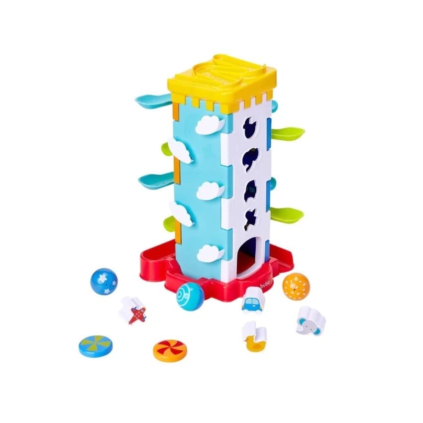 TORRE DE ATIVIDADES BRINQUEDO EDUCATIVO INFANTIL BUBA