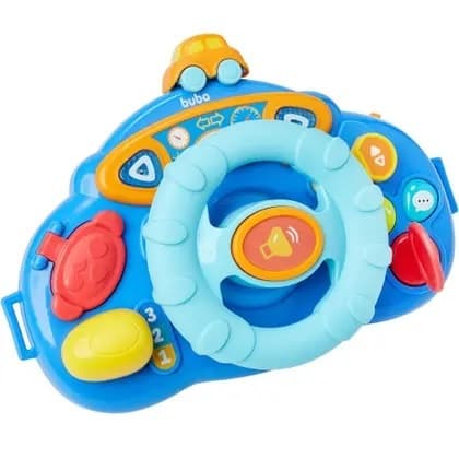 BRINQUEDO INTERATIVO INFANTIL BEBÊ VOLANTE MUSICAL BRINQUEDO INFANTIL + 12 MESES BUBA