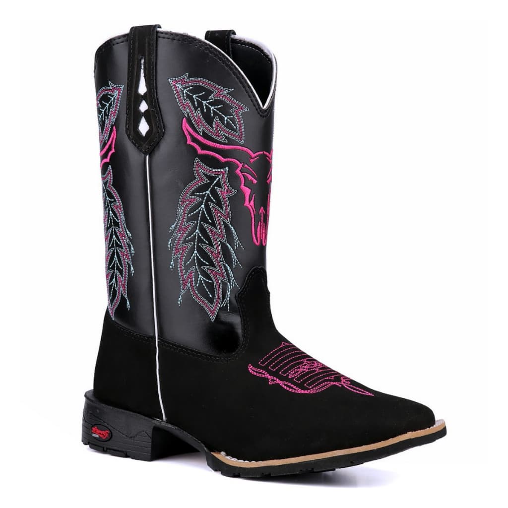 Bota Texana Feminina Conforto Premium Em Couro Confortável