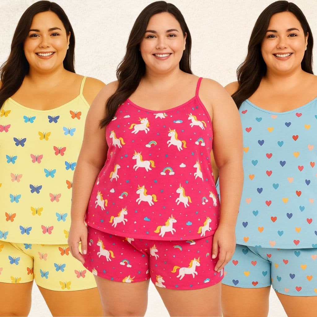 Kit 5 Plus Size Baby Doll Sem Bojo VESTE MANEQUIN DO 48 AO 52.