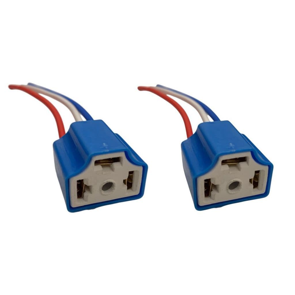 Par Chicote Soquete Lâmpada H4/H5 em Cerâmica com Fio ETE7220