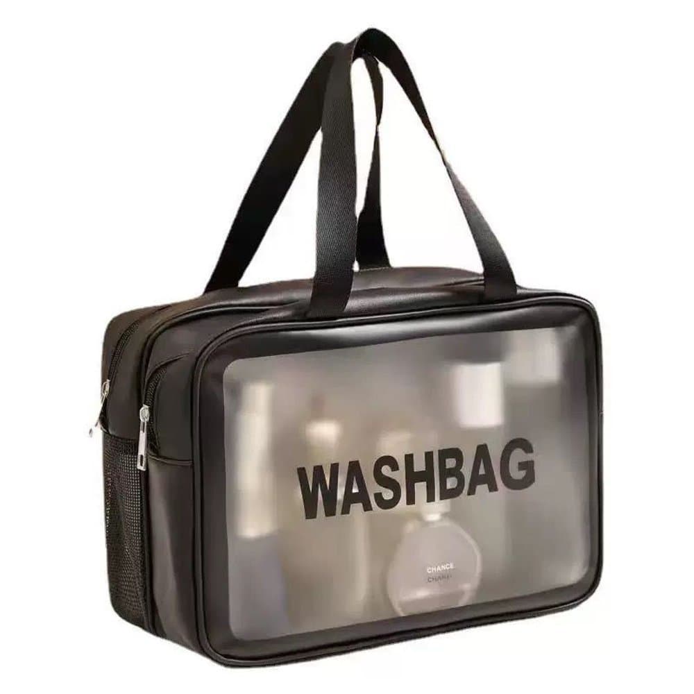 Necessaire Feminina Grande com Zíper e Alça – Viagem, Maquiagem e Higiene – Sortida
