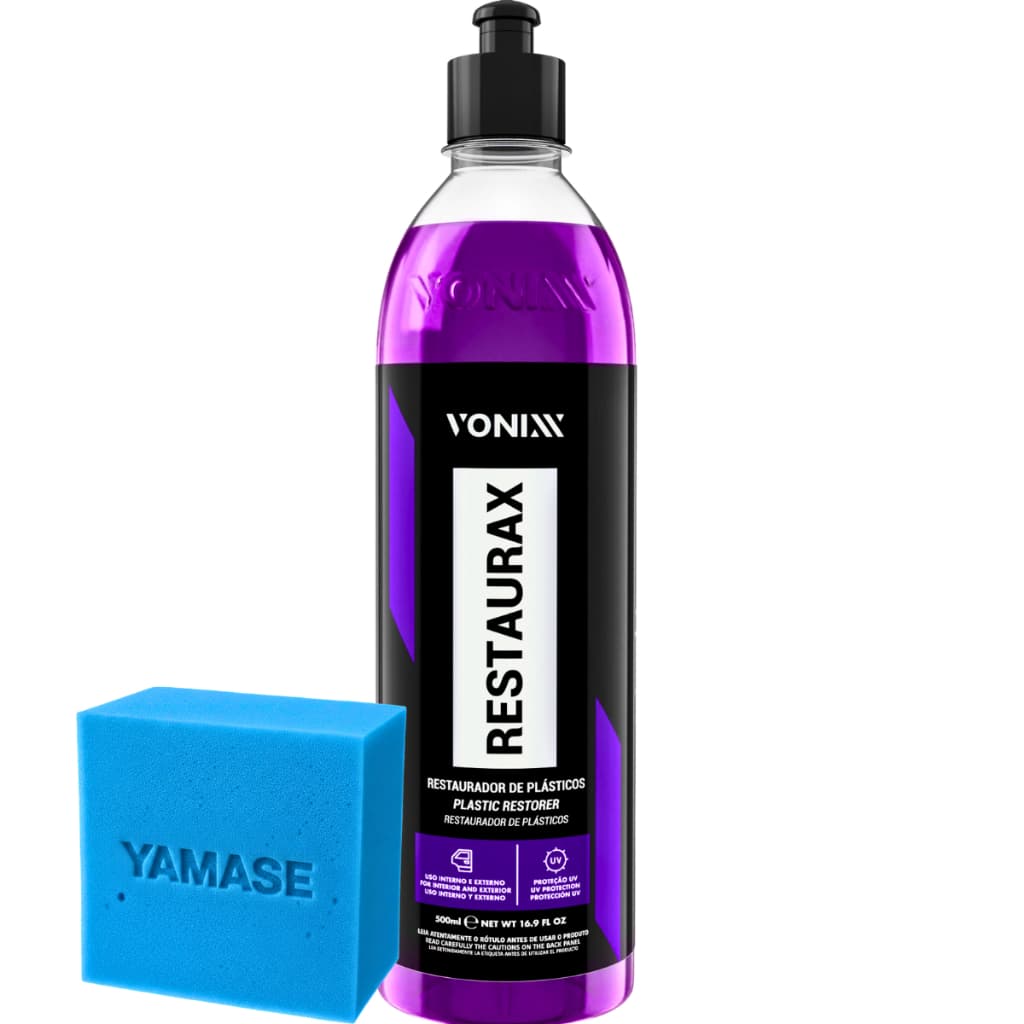 Restaurax 500ml Vonixx Restaurador Automotivo Revitalizador de Plásticos