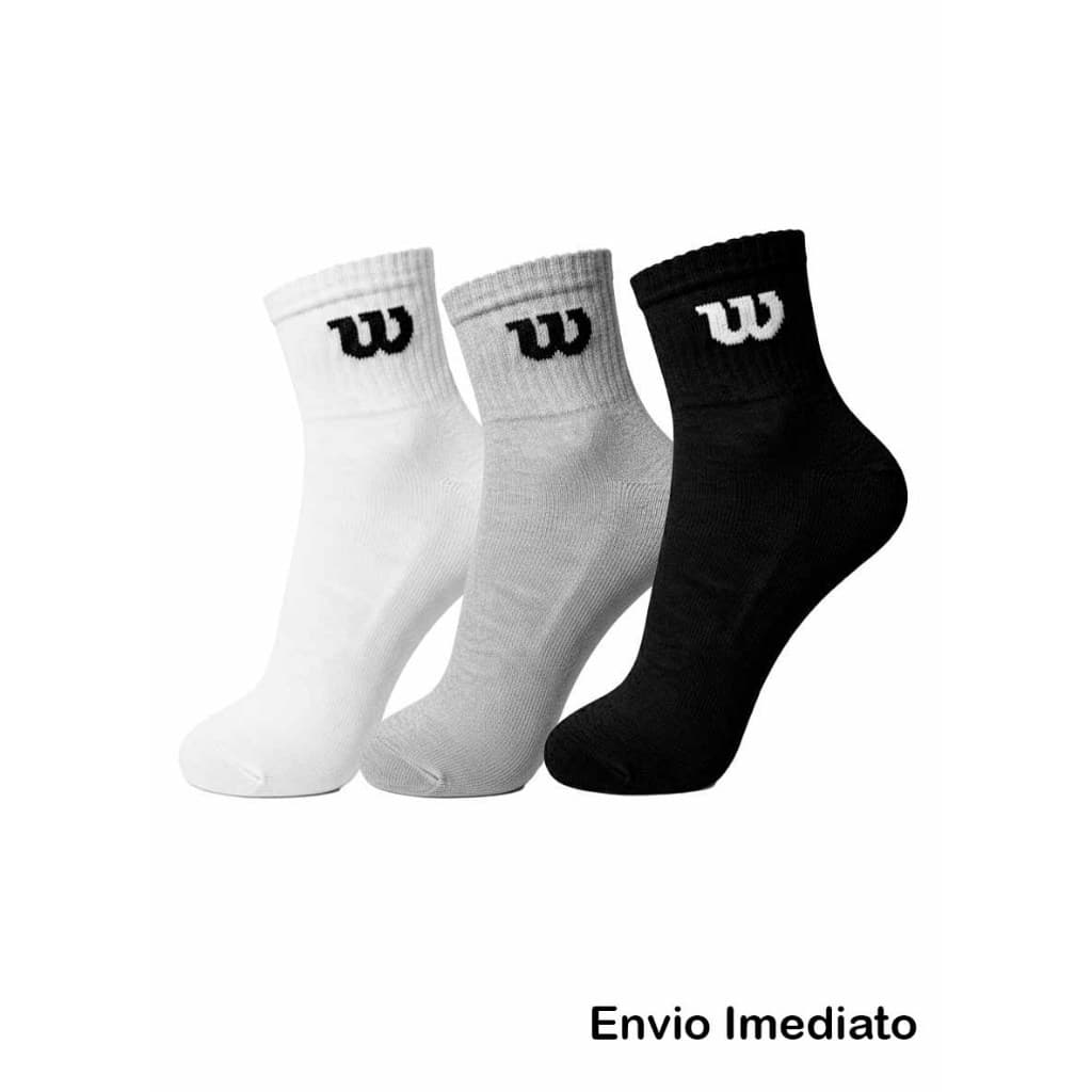 Kit 3 pares de meia Wilson cano curto W