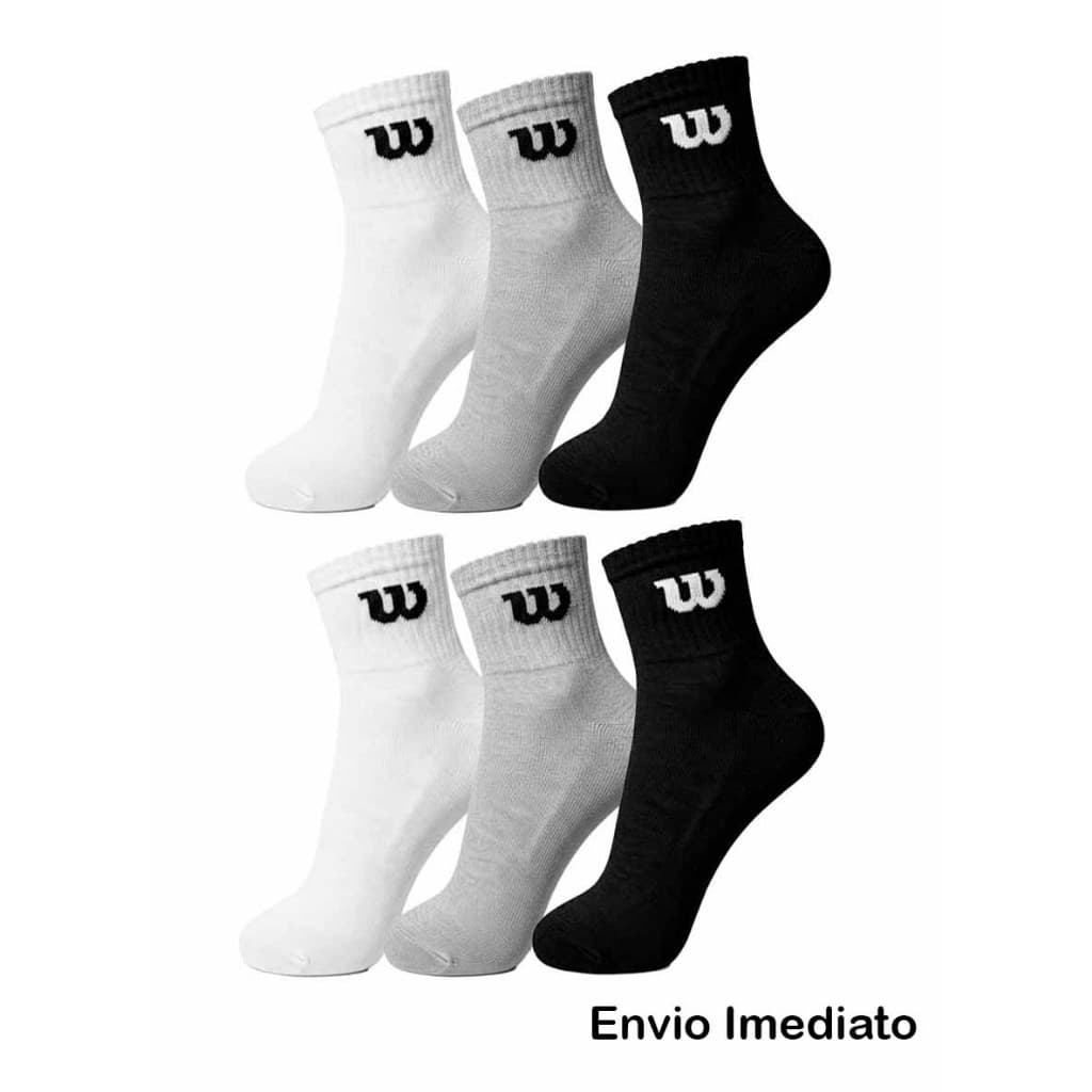 Kit 6 pares de meia Wilson cano curto W