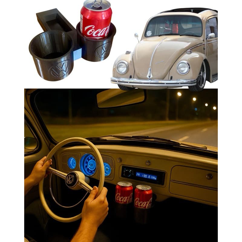 Porta copos e latas Fusca
