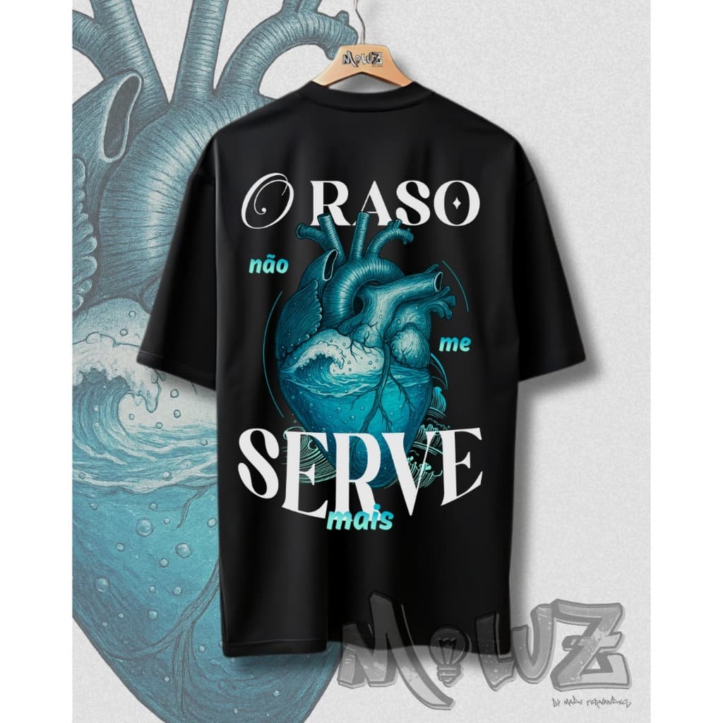 Camisa Cristã Gospel Evangélica Premium O Raso Não Me Serve Mais Streetwear 100% Algodão Unissex Fé