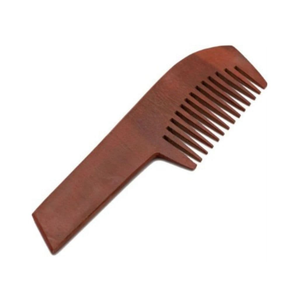 Pente de Madeira 22 cm Antiestático – Cabelos e Barbas sem Frizz, Natural, Leve e Durável, Prático