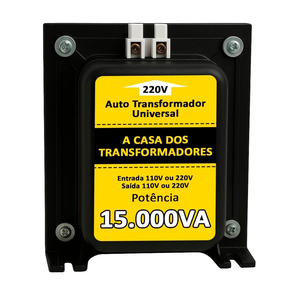 Transformador 15.000 VA CONECTOR SINDAL 127v /220v ar condicionado de até 30.000 BTUS FIO DE ALUMÍNIO