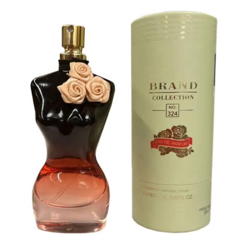 Perfume importado Brand Collection feminino (324) corpo de uma mulher , cheio de glamour, mala viagem,bolsa , top
