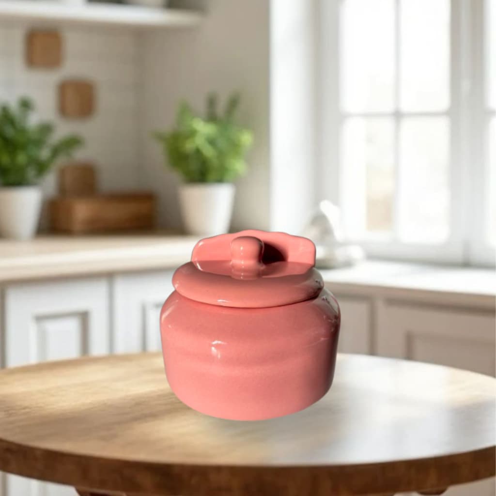 Saleiro porcelana rosa  premium de parede para cozinha gourmet