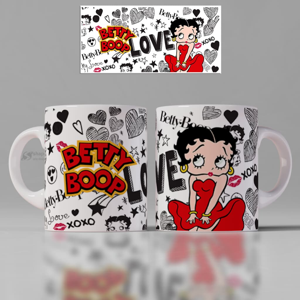 🌹 Caneca Betty Boop | Personalizada | Presente Retrô e Charmoso
