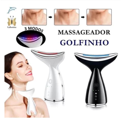 Portátil Beleza Pele Firmeza Pescoço Led Vibração Fóton Levanta A Anti-Rugas Remover Massageador  ANG