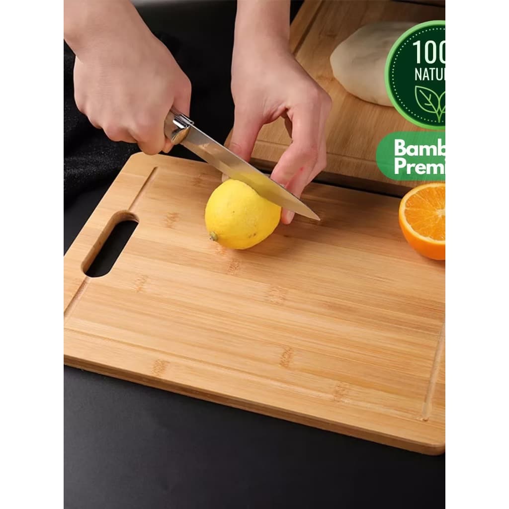 Tábua De 100% bambu Grande para Carne Legumes fruta Ecológico Bambu Com Alça