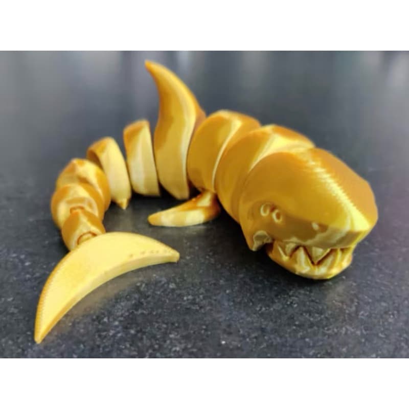 Tubarão 3D Tubarão Pequeno – 12 cm