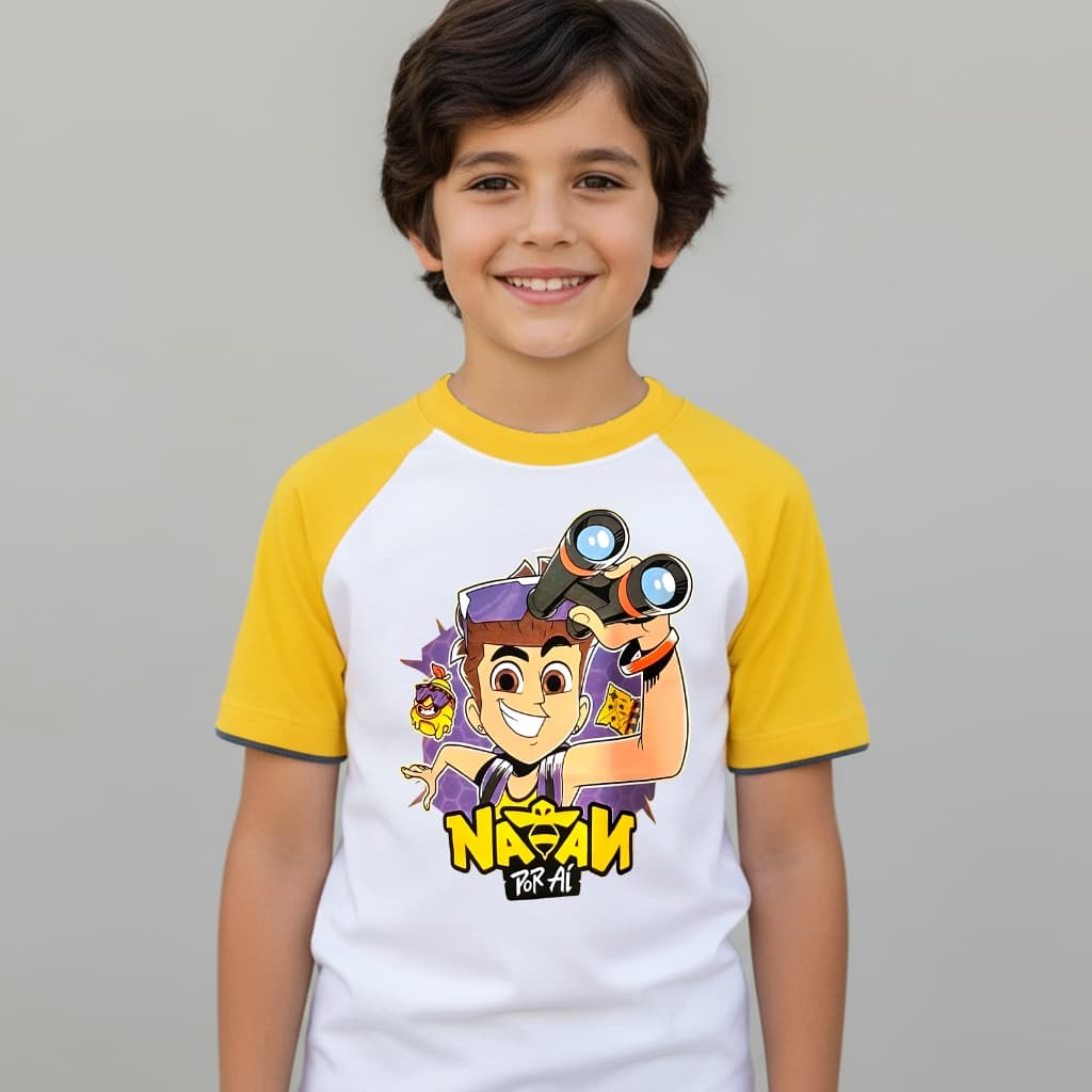 Natan Por ai Camiseta branca Pronta Entrega Youtuber 2 ao 12