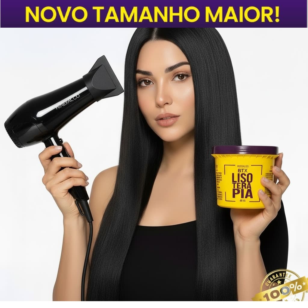 Progressiva Organica BTX Capilar Sem Formol Lisoterapia Dos Fios 400g Hidralize