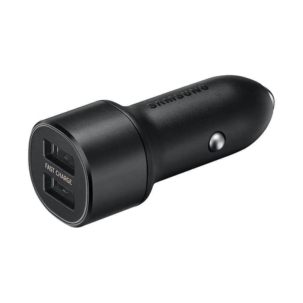 carregador veicular Samsung 15w super rápido dual USB Android iphone