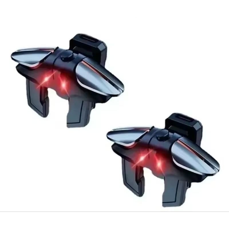 JS61 Gatilhos Pubg/COD/FPS 6 Dedos Iphone/Android Similar Geração Falcon F4/F5 Gamesir - Versão sem Pulso eletrônico!