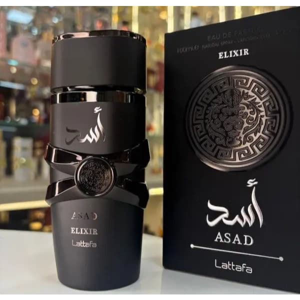 Perfume Lataffa ASAD Elixir 100ml – Poder, Elegância e Alta Fixação!