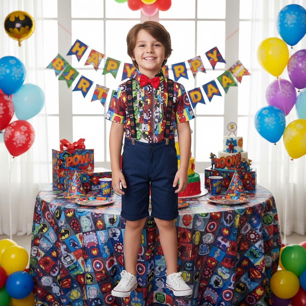 Camiseta Camisa Infantil Menino Heróis Vingadores Hulk com GravataHomem Aranha Capitão América Homem de Ferro